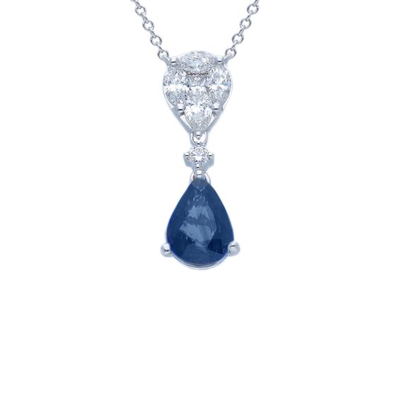 Charm Gioielleria Dossena  Donna Preziosi in Oro Zaffiro blu 1.40 Ct 270254ZB - 270254ZB